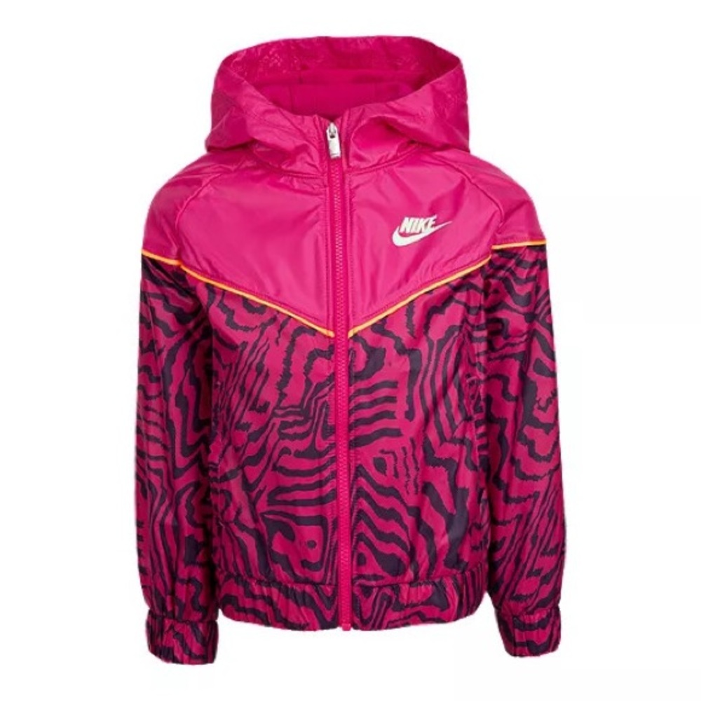 Nike Girls Animal Print Windbreaker Jacket – Size L